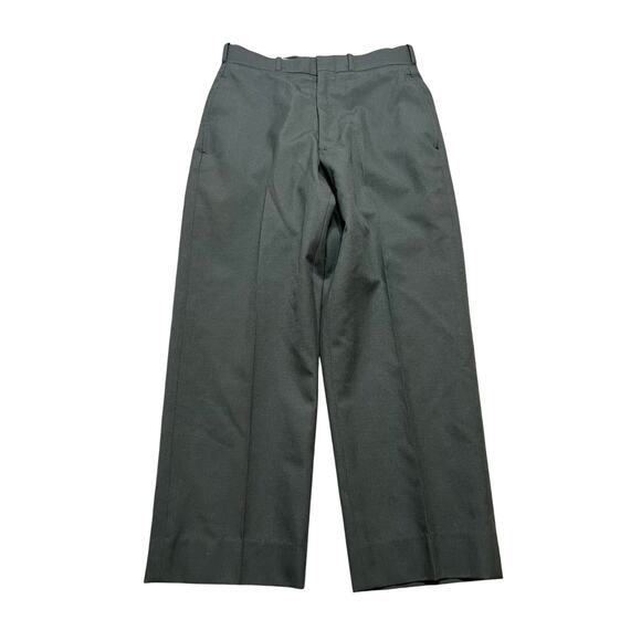 Vintage 1982 U.S. Military Wool Serge Dress Trousers Men’s 29S Scovill Zip 28x24 - Picture 1 of 16